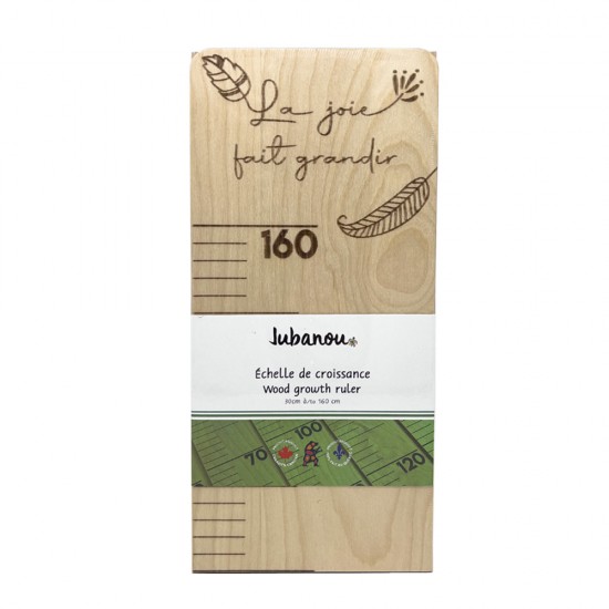 Jubanou - Échelle de croissance en bois - 30 cm à 160 cm