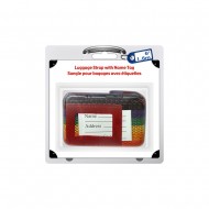 Sangle de bagages avec étiquette de nom