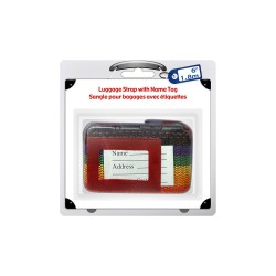 Sangle de bagages avec étiquette de nom