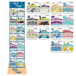 DÉPANNEUR Présentoir de plancher Santé & Beauté Format Voyage (14 Produits)