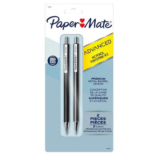 Paper Mate - 2 portemines en métal Advanced Nº2  0.5mm