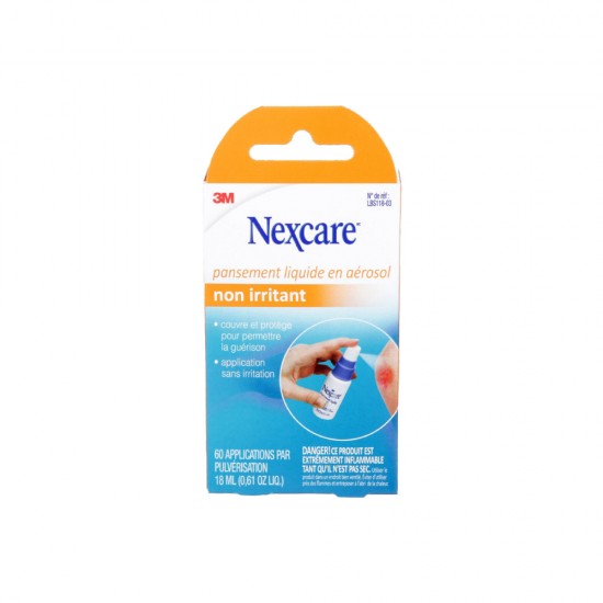 Nexcare Pansement Liquide en Aérosol Non Irritant 18ml 1/pk