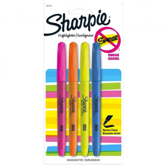 Sharpie - 4 Surligneurs (4 couleurs)