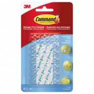 Command - Mini Pinces décoratives transparentes, pq/20