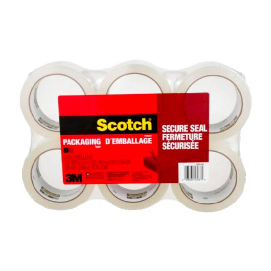 Scotch Ruban d'emballage fermeture sécurisée (48MMX20.3M), pq/6