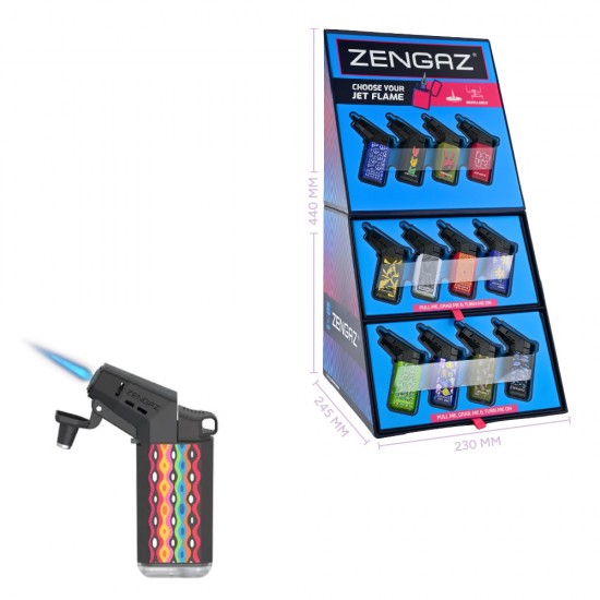 Zengaz Présentoir Cube + Briquets Seven Jet ZL-19 (48's)