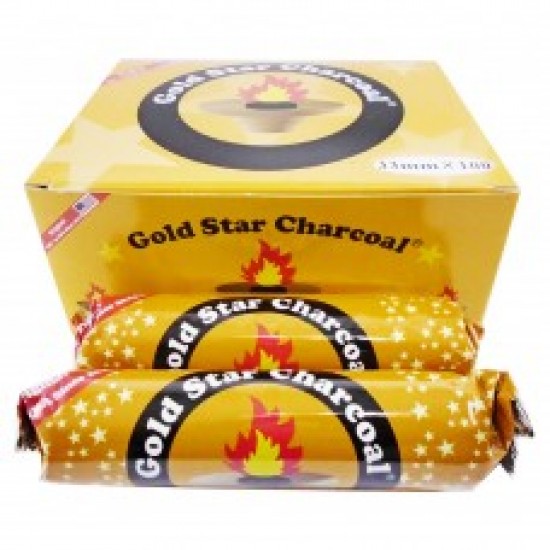 GOLDSTAR CHARCOAL 33 MM (10 ROLLS/BOX)