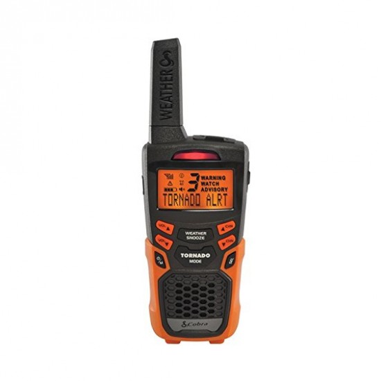 Cobra Electronics CWR 200 Radio d'alerte météo et d'urgence Orange PILE AA RECH.