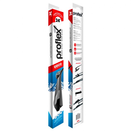 Proflex – Essuie-Glace 4 saisons - Avant - 24 Po