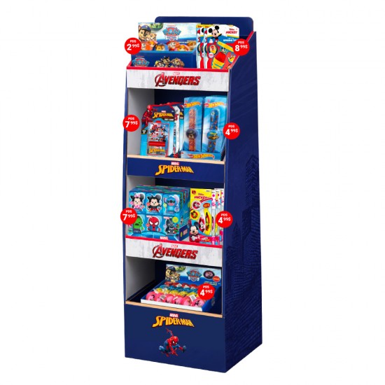 Présentoir de plancher Jouets - 132 unités