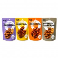 Ensemble découverte OUI Collation Noix de grenoble - 4 saveurs variées - 48 x 55G