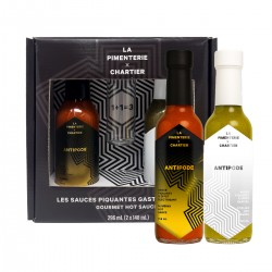 Coffret Duo Antipode Sauces Piquantes La Pimenterie x Chartier - 2 x 148ml