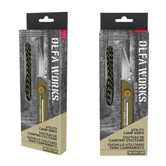 Olfa Works® - Couteau de camping utilitaire - Olive