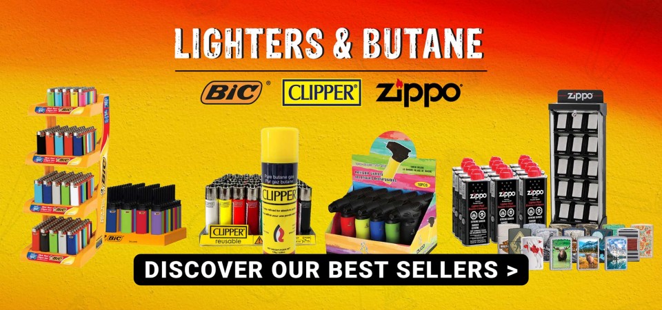 OUR BEST SELLERS: LIGHTERS & BUTANE